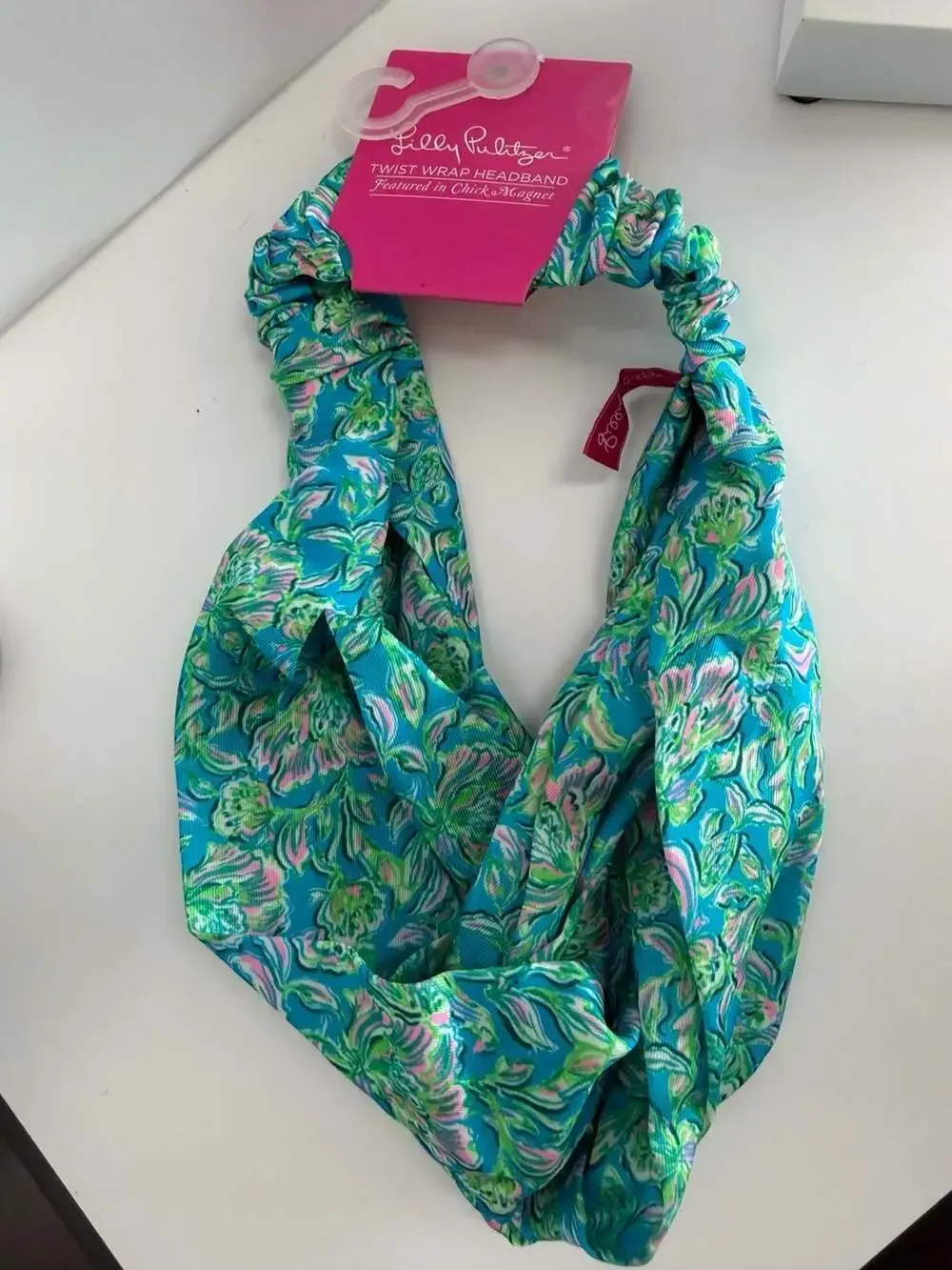 Lilly Pulitzer Twist Wrap Headband in Chick Magnet Print